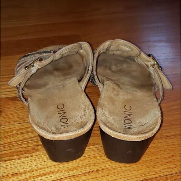 Vionic Snakeskin wedge sandals - Picture 4 of 8